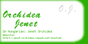 orchidea jenet business card
